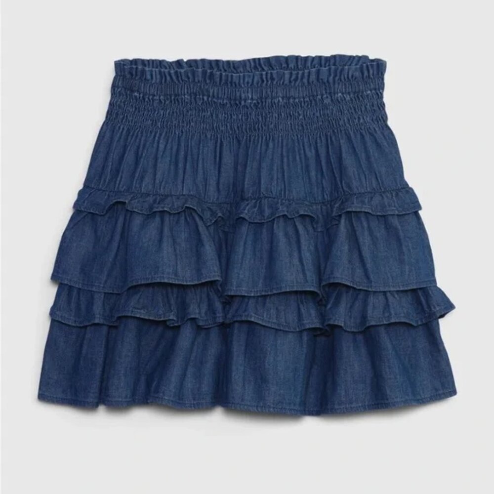 Gap x LoveShackFancy denim skirt